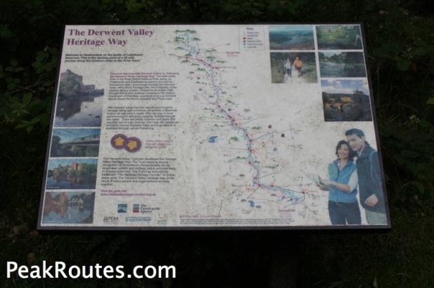Derwent Valley Heritage Way - Map at Heatherdene