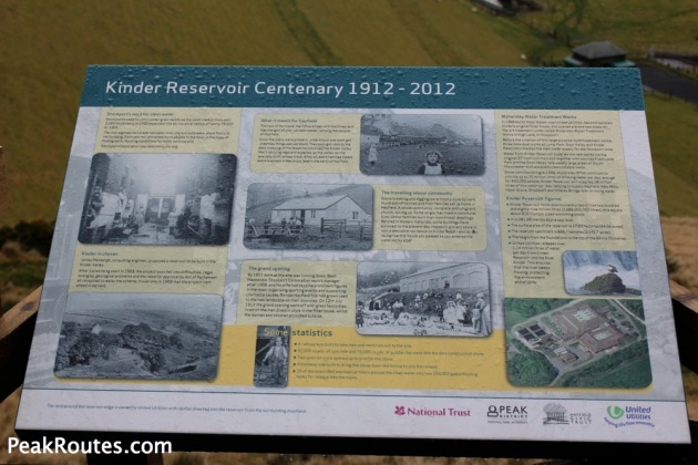Kinder Reservoir Information Board